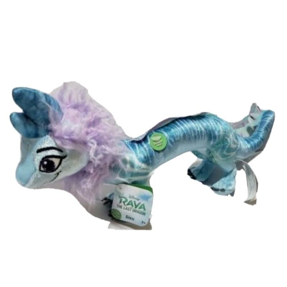 DISNEY Raya And The Last Dragon Movie SISU 14" TALKING Stuffed Blue Plush 2021